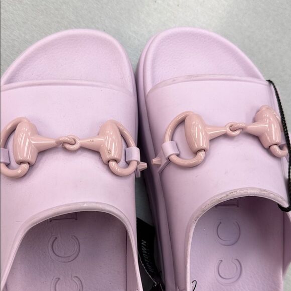 Gucci Light Pink Rubber Mules - Picture 10 of 15